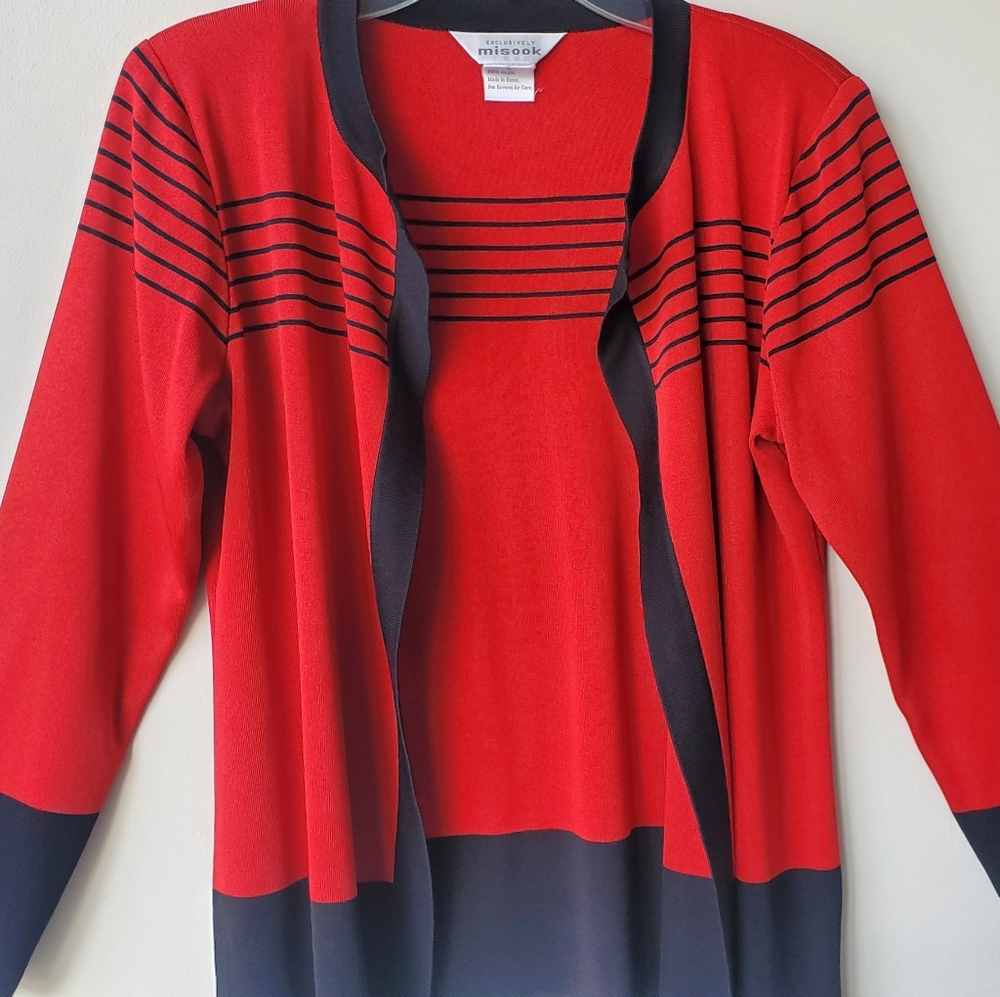 Misook Open Front Sweater - image 3